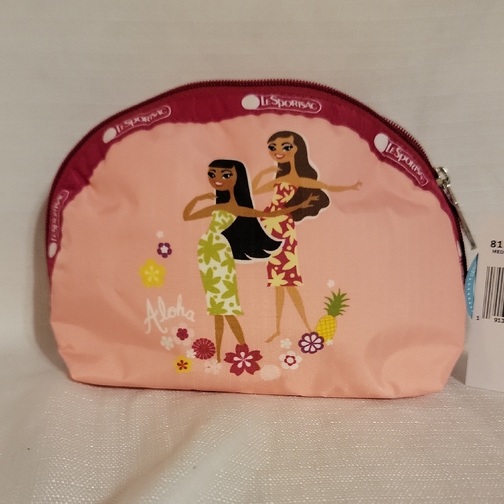 LeSportsac Aloha Pink Cosmetic Bag